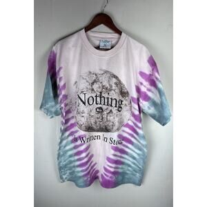 Online Ceramics “Nothing is Written In Stone” Tie Dye Short Sleeve Shirt Large